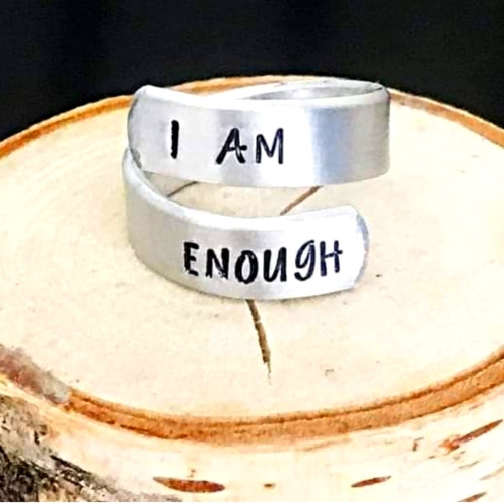 I AM ENOUGH WRAP RING